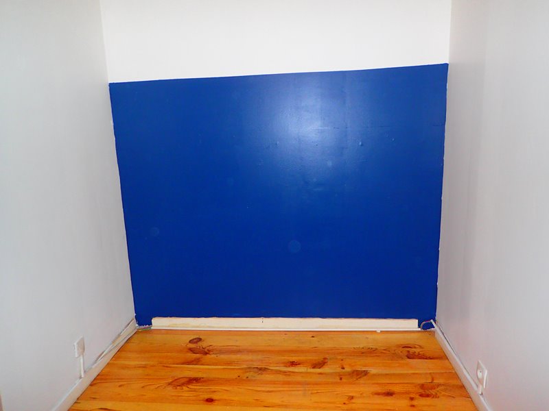 Le mur qui recevra la tête de lit.