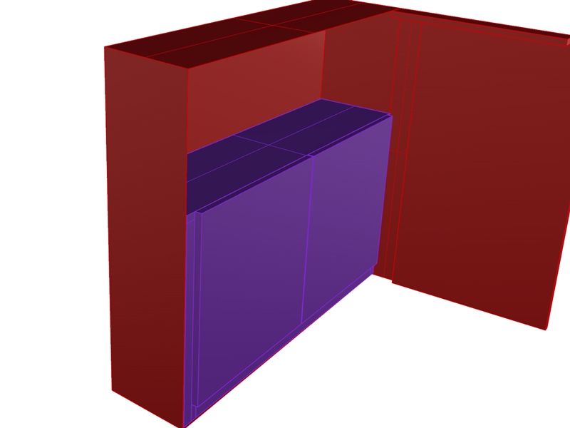 Petite conception 3D pour optimiser la disposition du meuble.