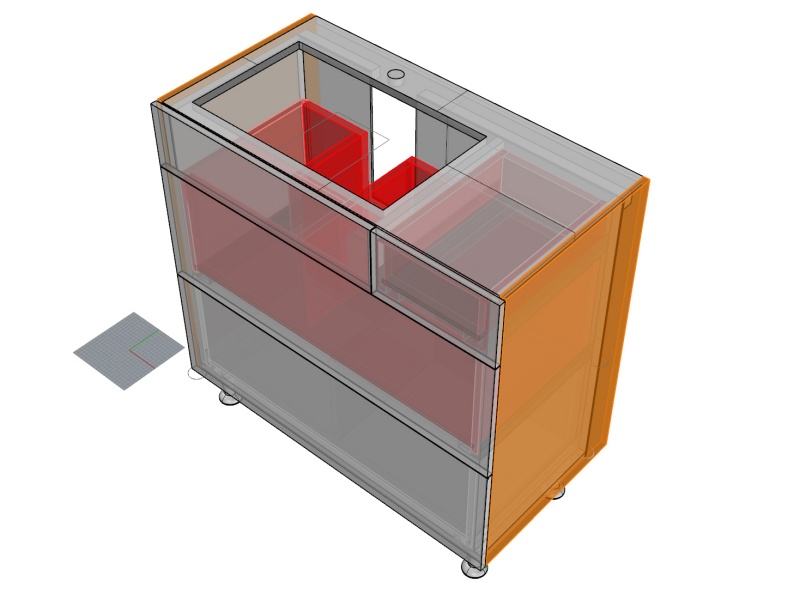 Vue 3D du meuble de SDB