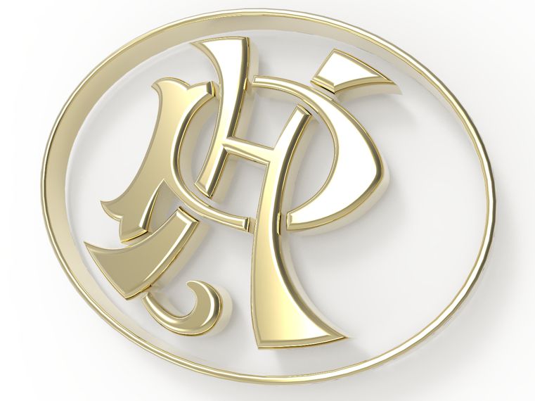 La version simple donnant le contour du logo mis en 3D avec juste une petite épaisseur.