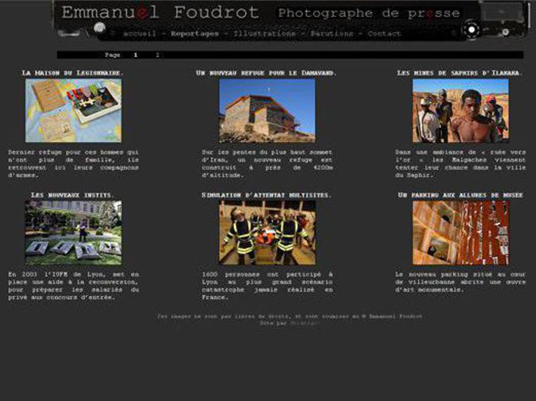 Créé en 2008, le site était auto-géré avec le bloc-note windows!<br />Maintenant il serait sur bases de données.