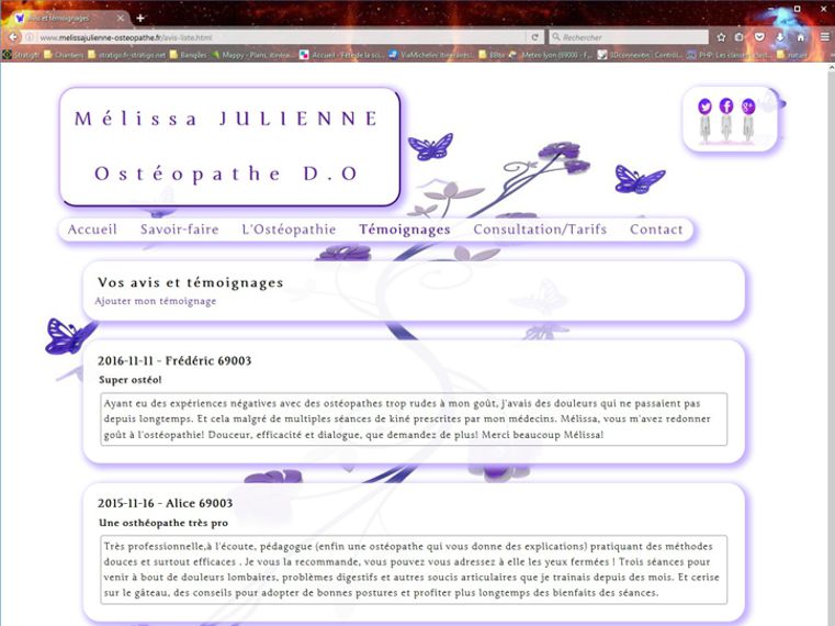 Le site s'adapte automatiquement aux tailles d'écrans pour une visite toujours agréable.<br />Ici, affichage sur tablette.