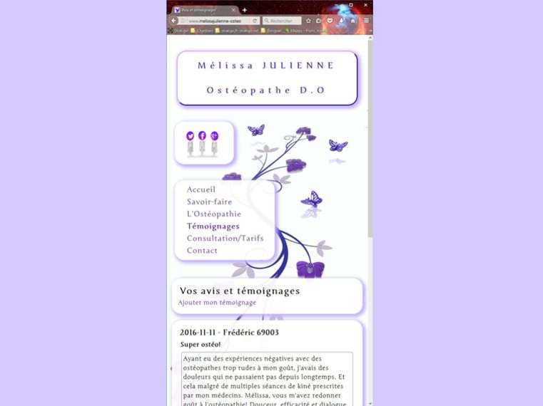 En optimisant la taille des images aux écrans, on assure un téléchargement rapide même avec des connexions faibles.<br />Ici, affichage sur smartphone.