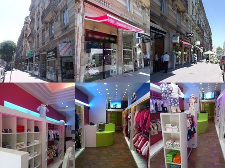 Une petite boutique, située en plein centre de Lyon, propose des vêtements enfants de qualité.